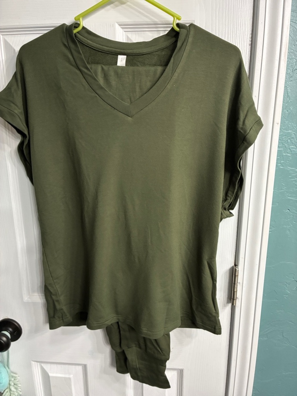 Latched Mama Olive Green Universal Jogger Set in Olive